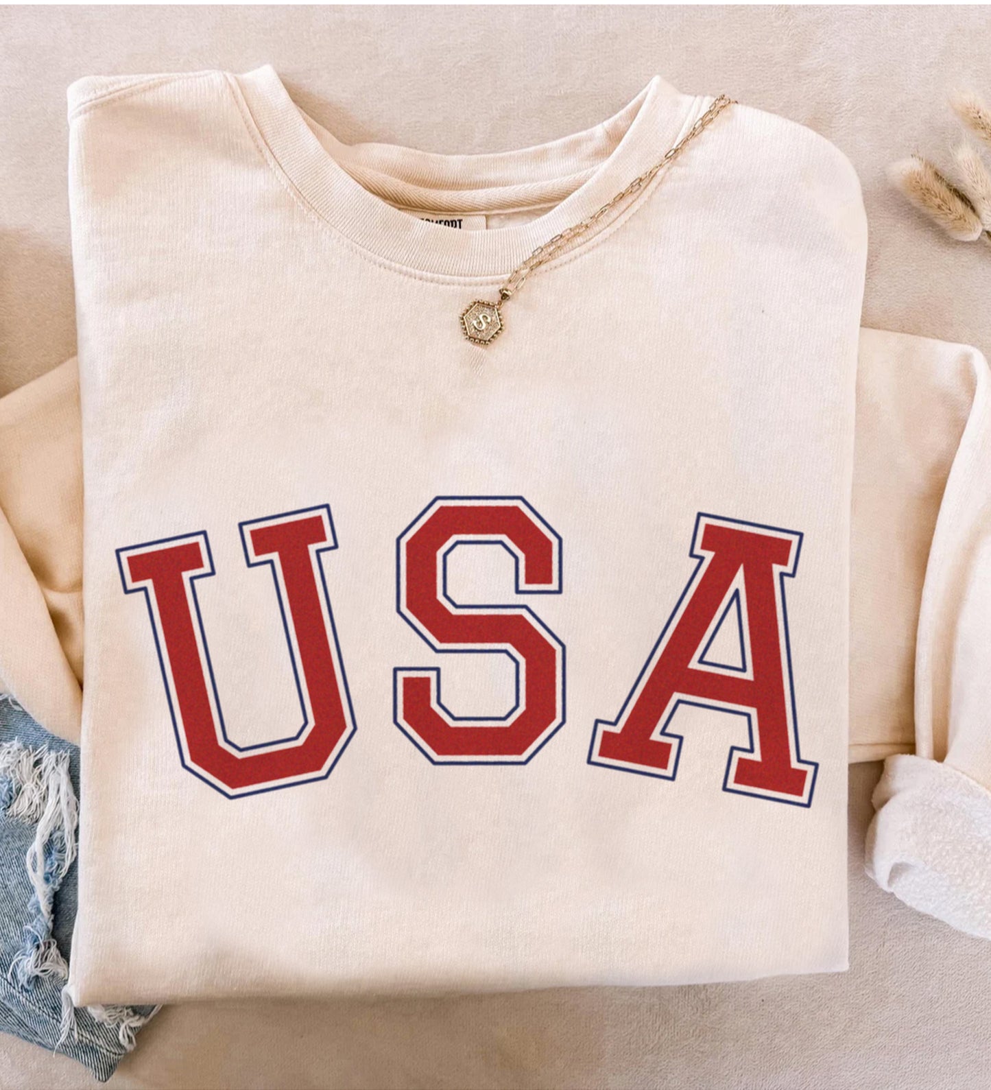 USA Vintage | Lightweight Comfort Colors crewneck