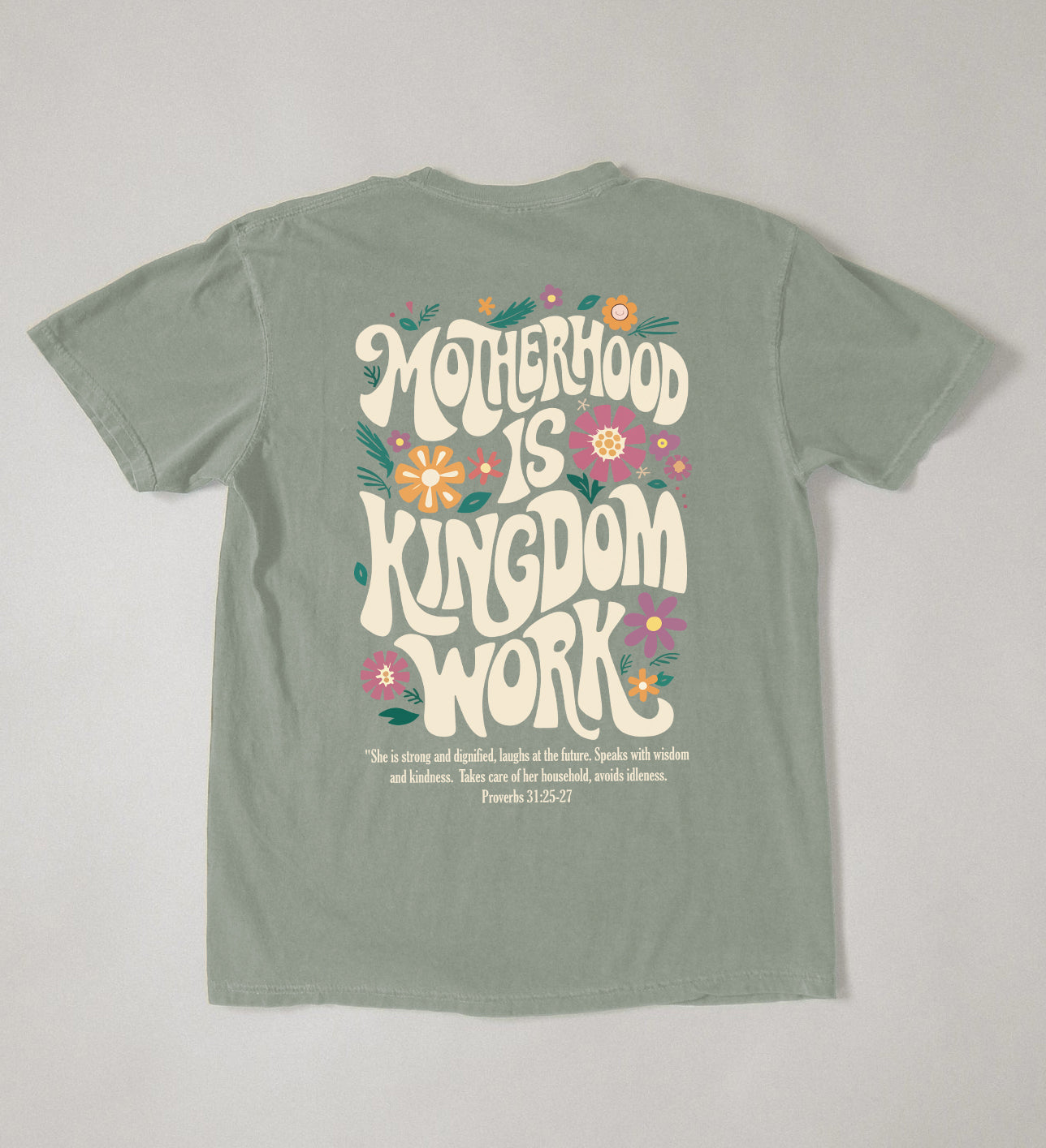 Motherhood is Kingdom Work | Comfort Colors tee