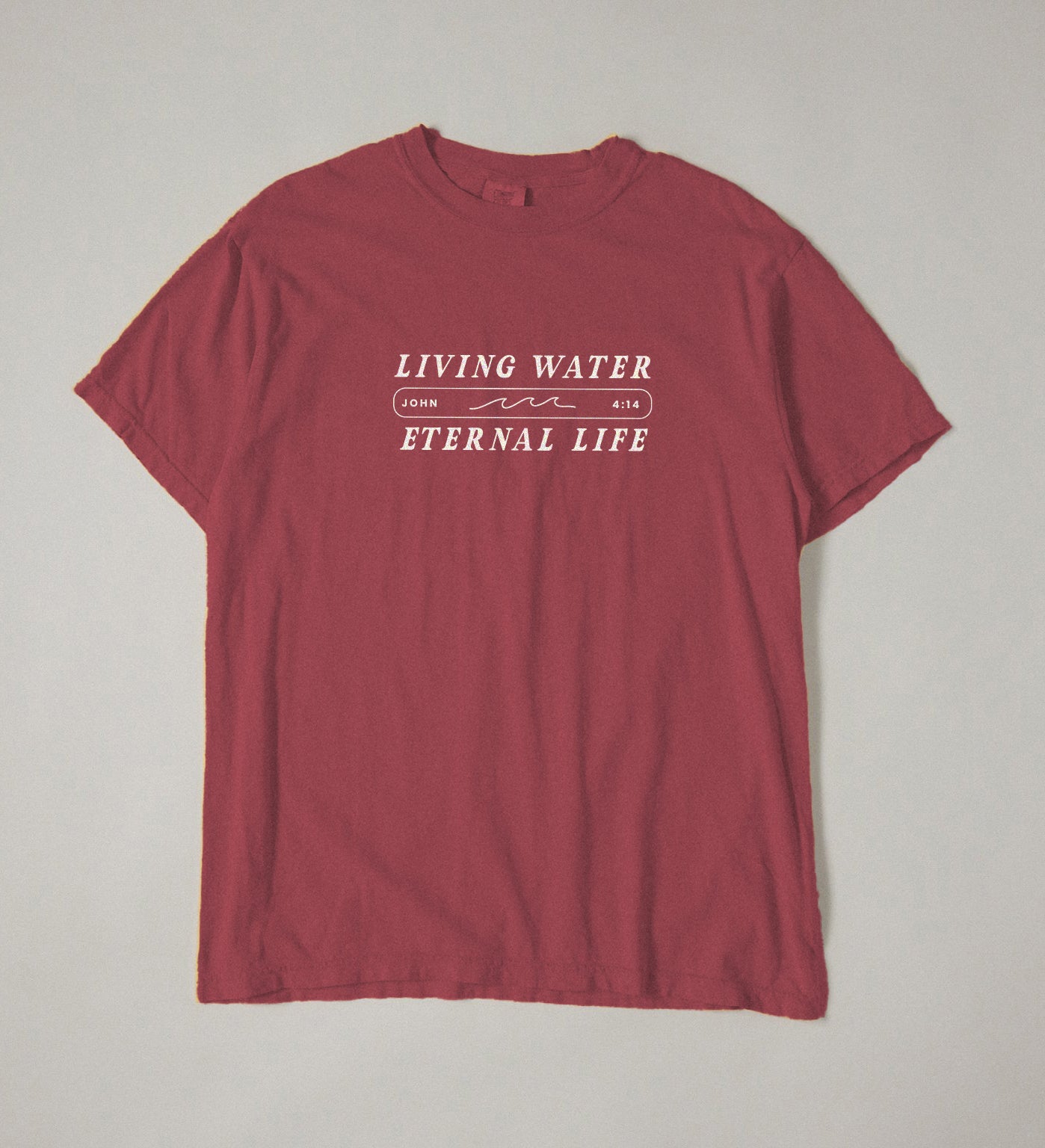 Living Water, Eternal Life John 4:14 | Comfort Colors tee