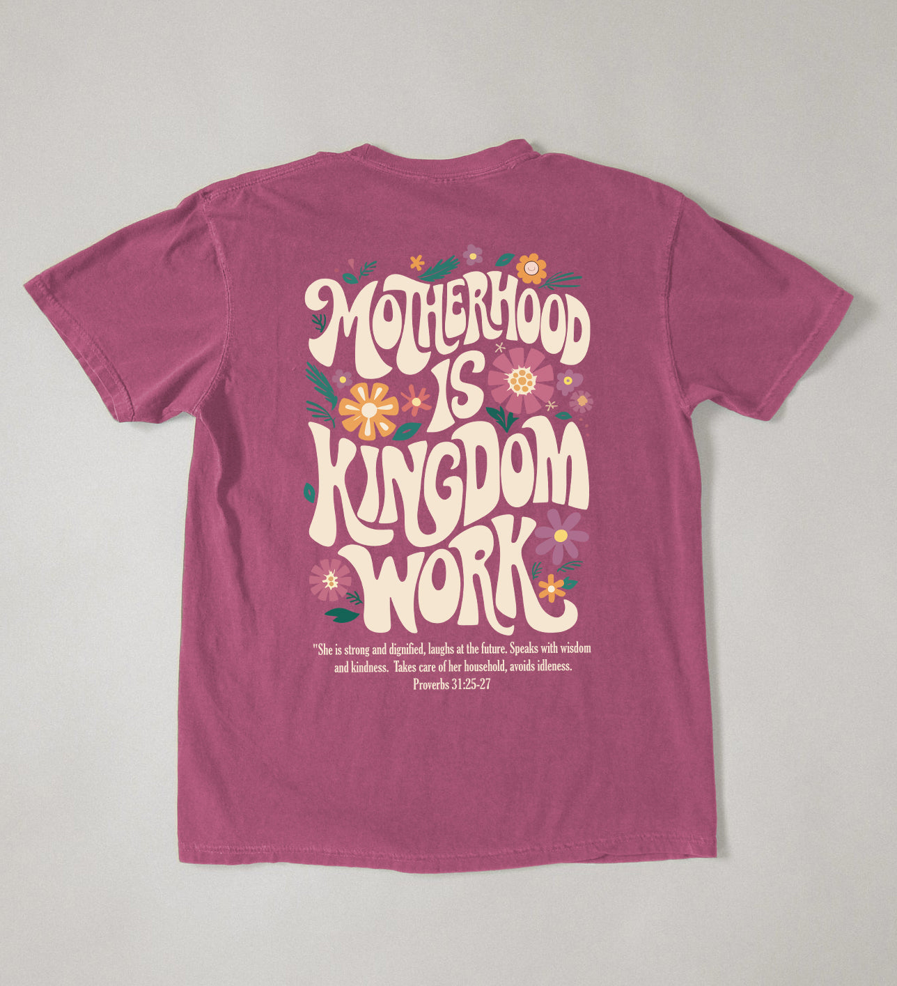 Motherhood is Kingdom Work | Comfort Colors tee