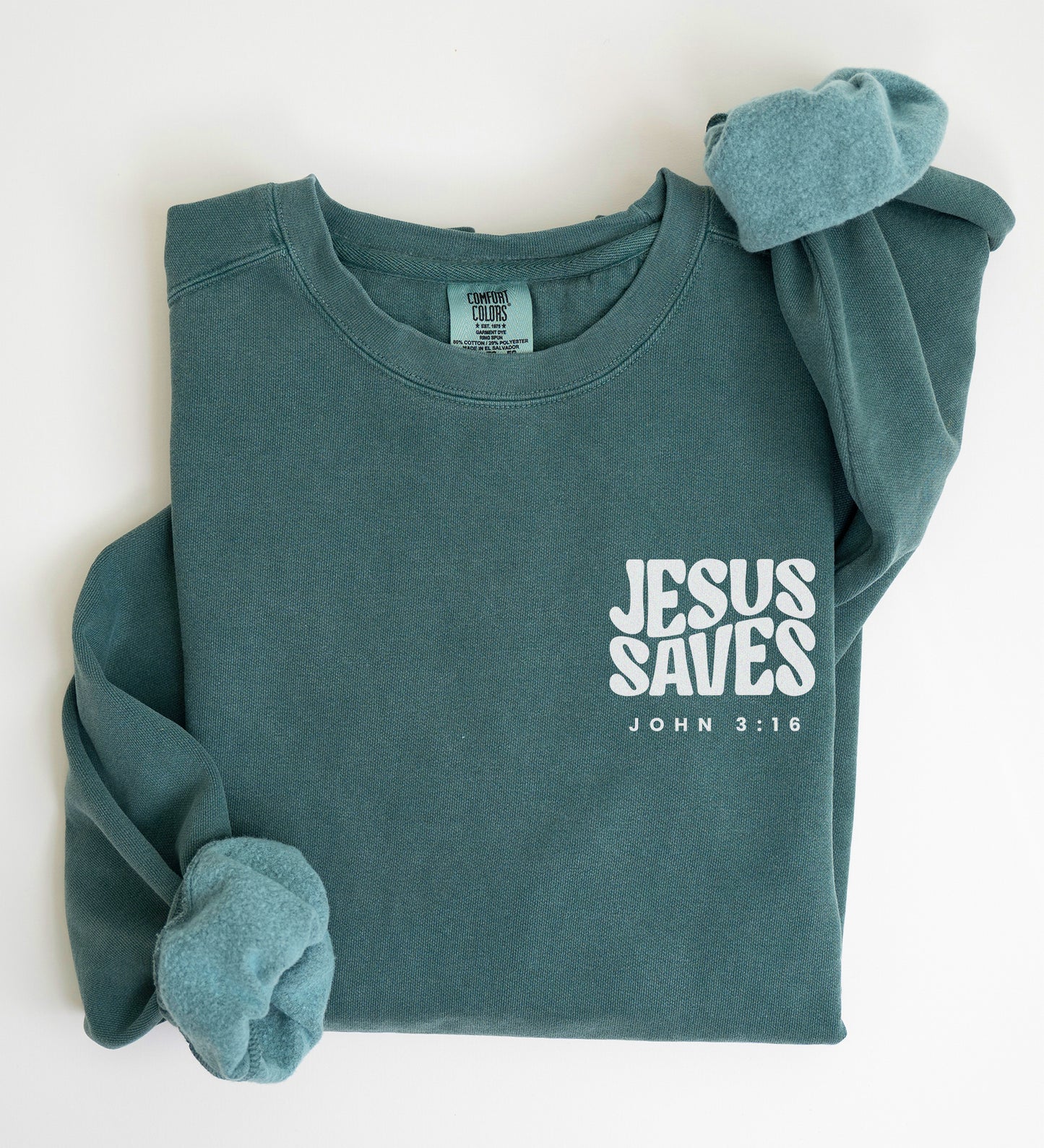 JESUS SAVES | Comfort Colors crewneck