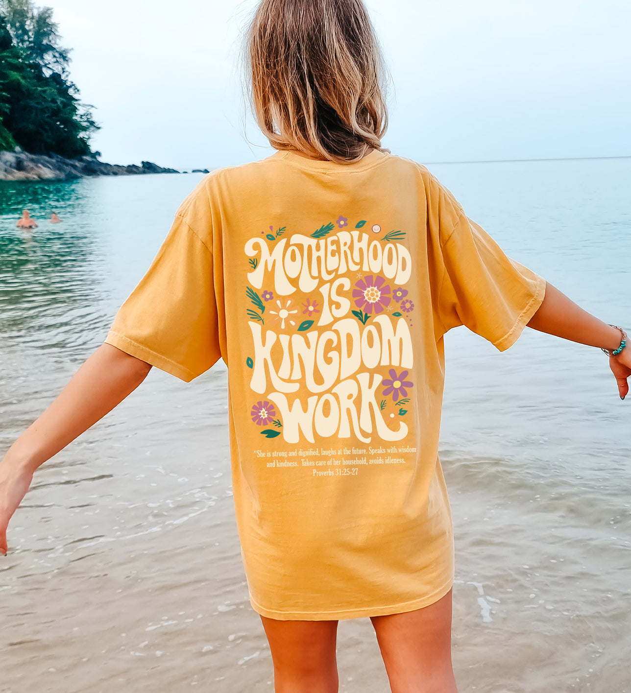 Motherhood is Kingdom Work | Comfort Colors tee