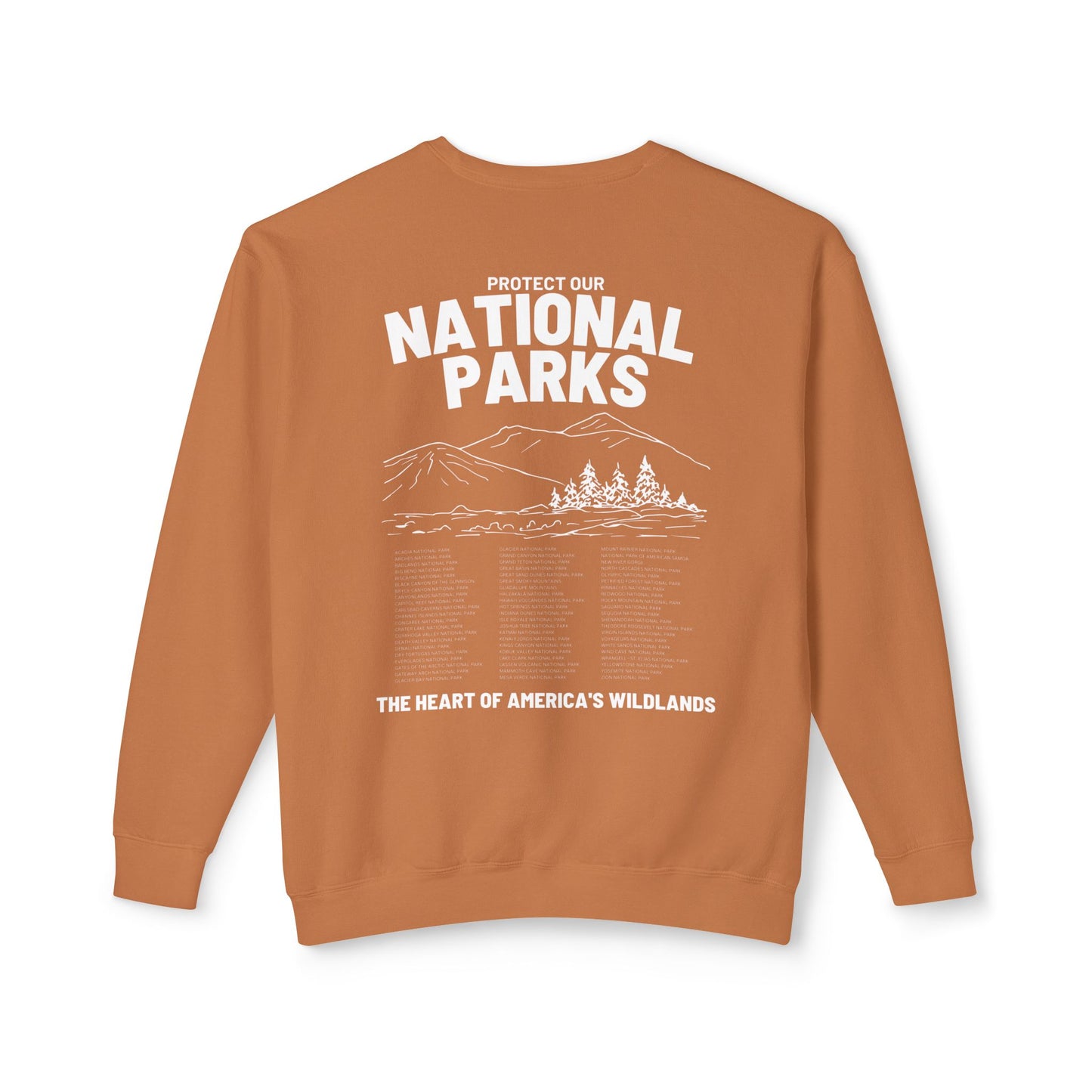 Protect our National Parks | Comfort Colors lightweight crewneck