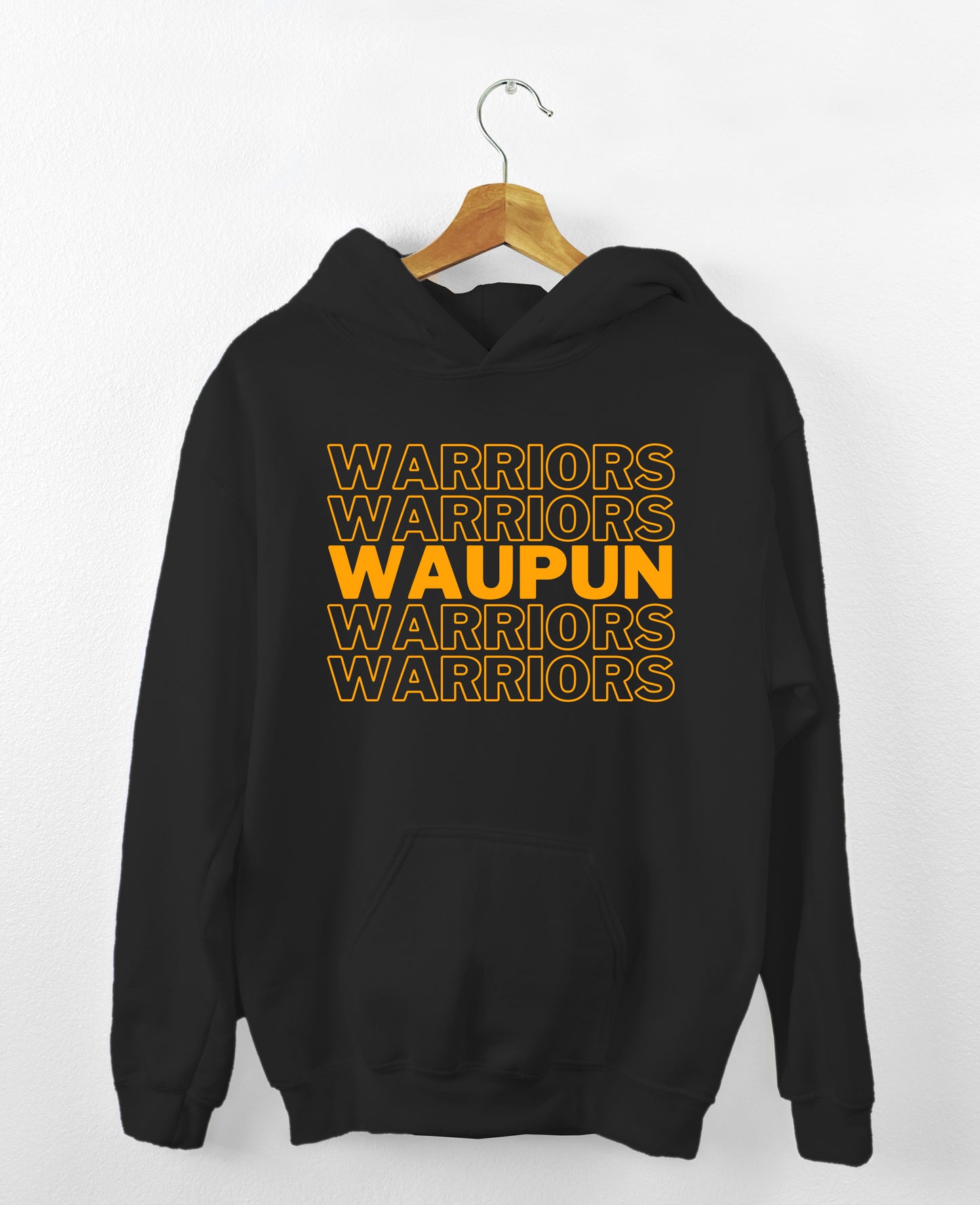 Waupun Warriors hoodie - black