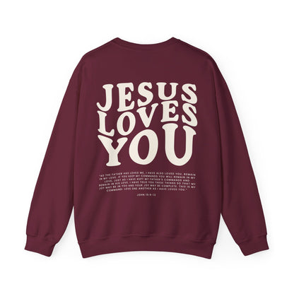 JESUS LOVES YOU | 50/50 crewneck