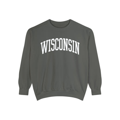 Wisconsin varsity | Comfort Colors crewneck