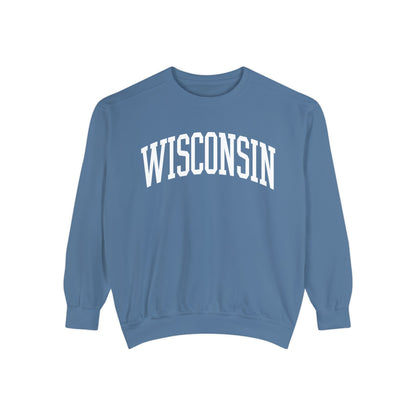 Wisconsin varsity | Comfort Colors crewneck