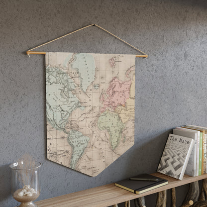 Vintage map pennant