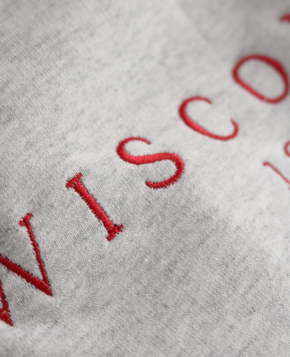 Embroidered Wisconsin crewneck