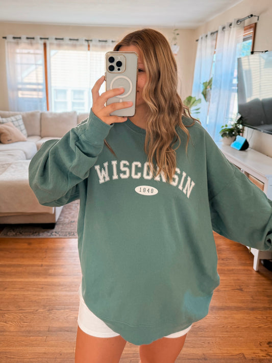 Wisconsin Varsity | ComfortWash crewneck