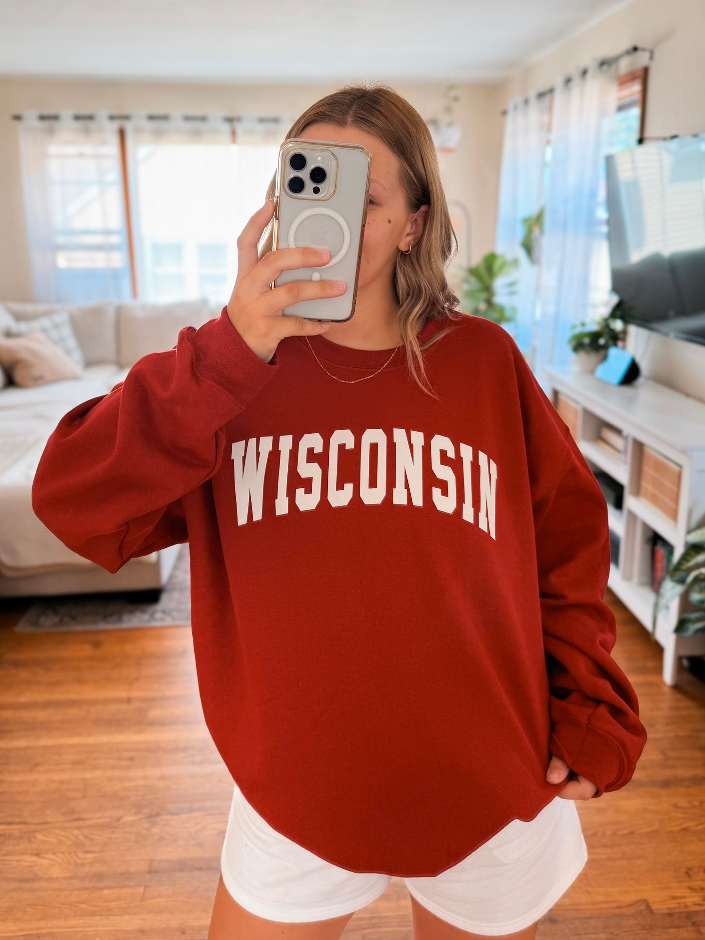 Wisconsin Varsity | 50/50 crewneck