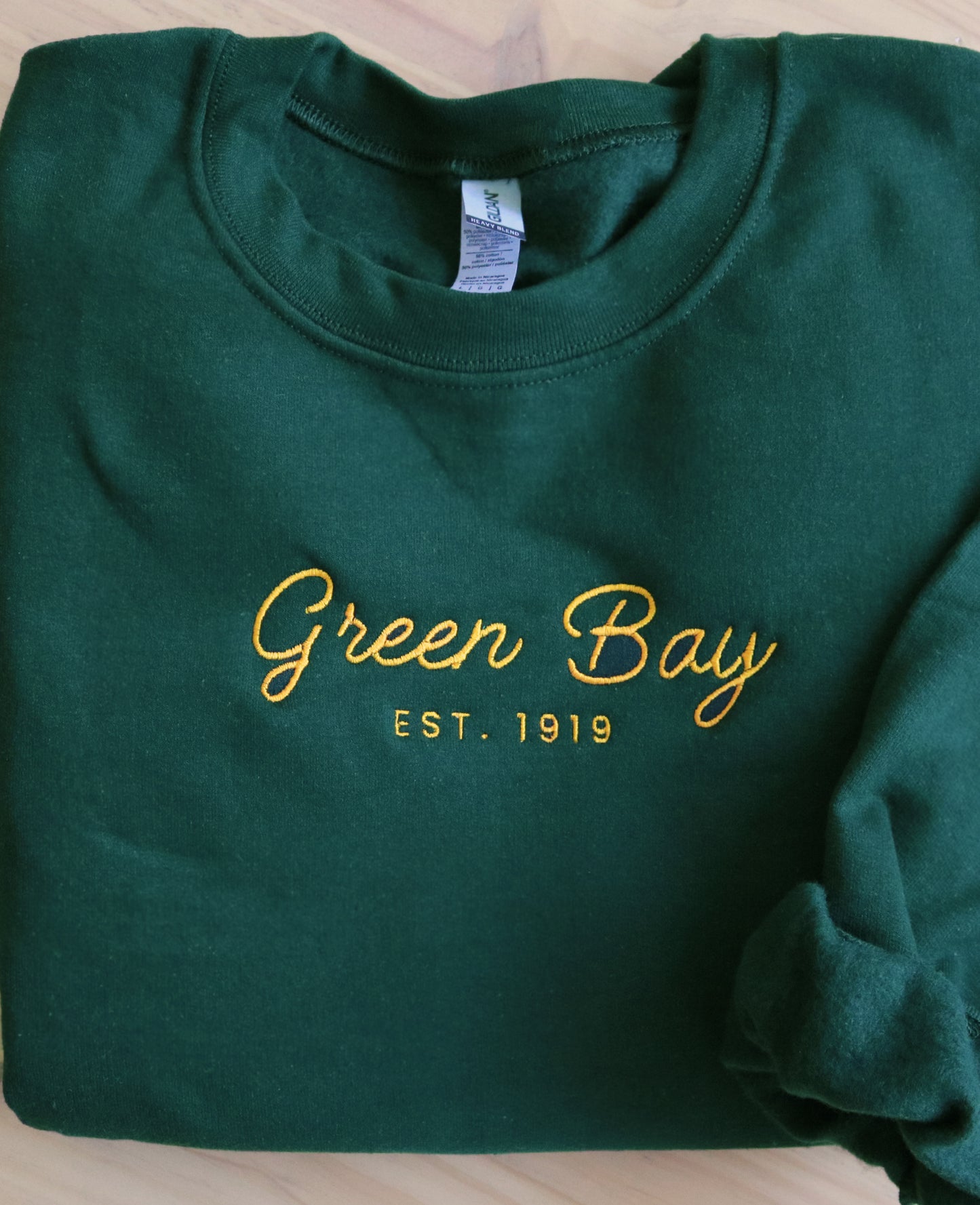 Embroidered Green Bay | 50/50 crewneck