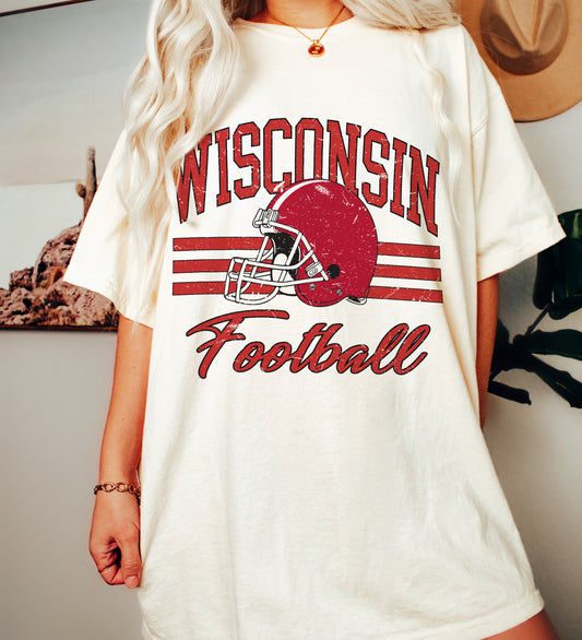 Wisconsin football | Comfort Colors tee