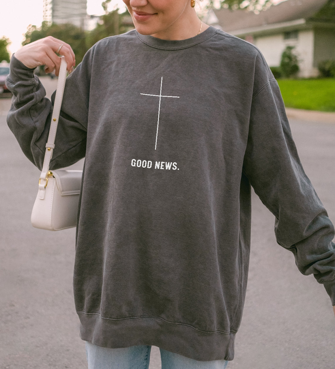 GOOD NEWS | Comfort Colors crewneck