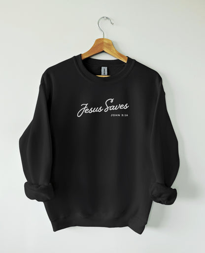 Jesus Saves crewneck