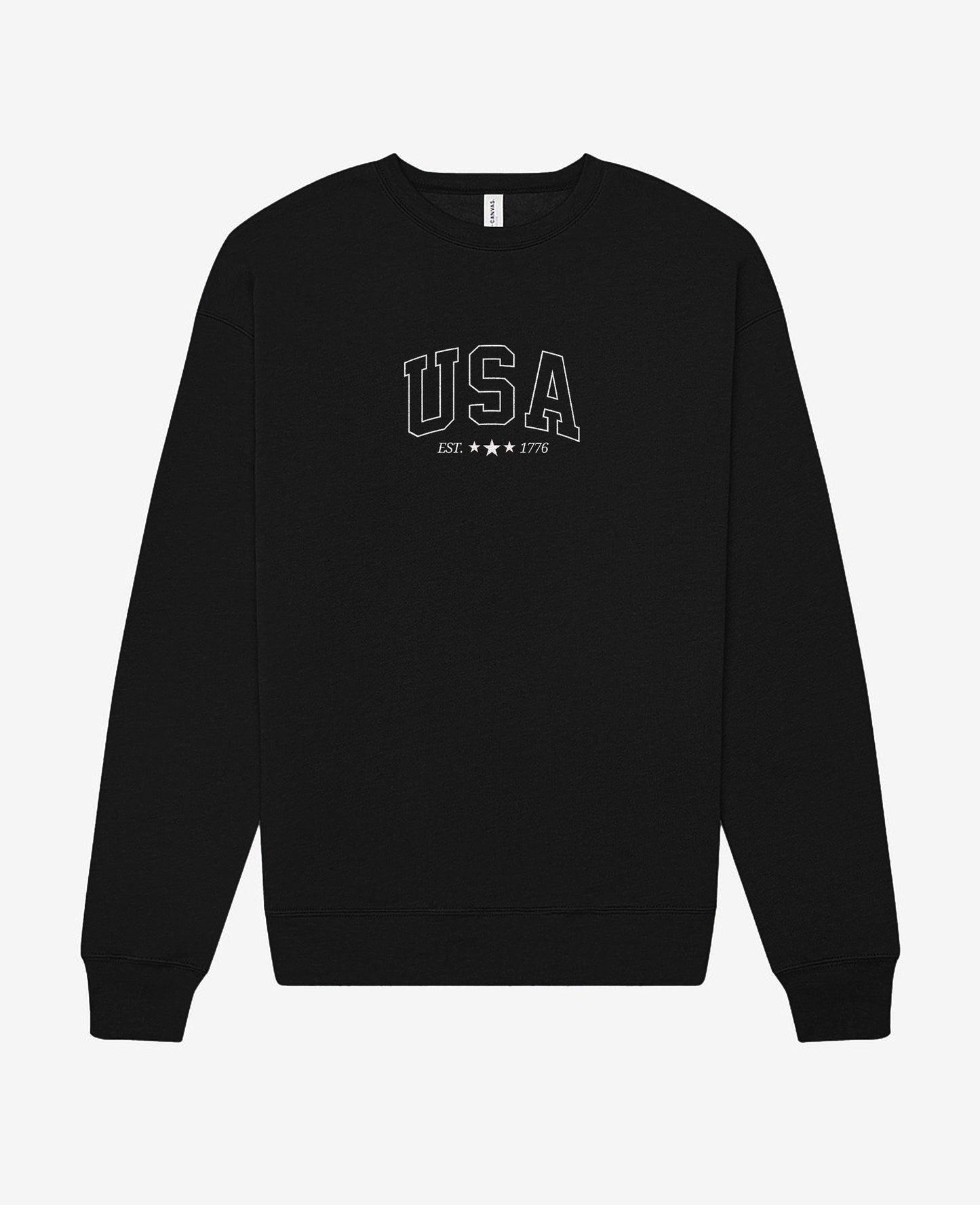 Embroidered USA crewneck