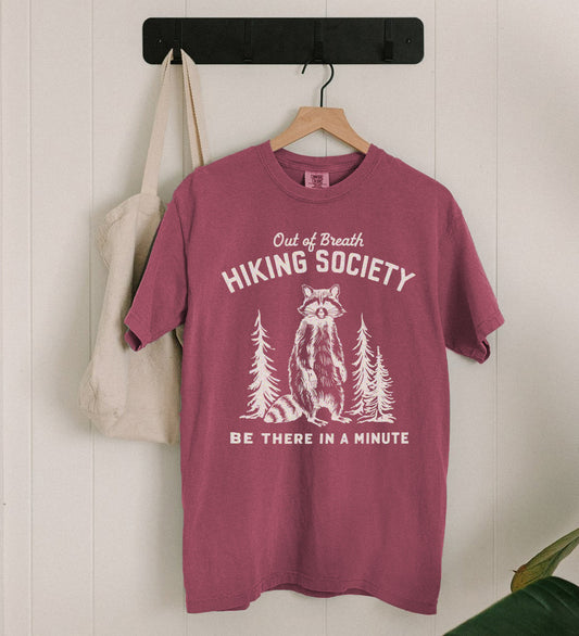 Out of Breath Hiking Society | Comfort Colors tee