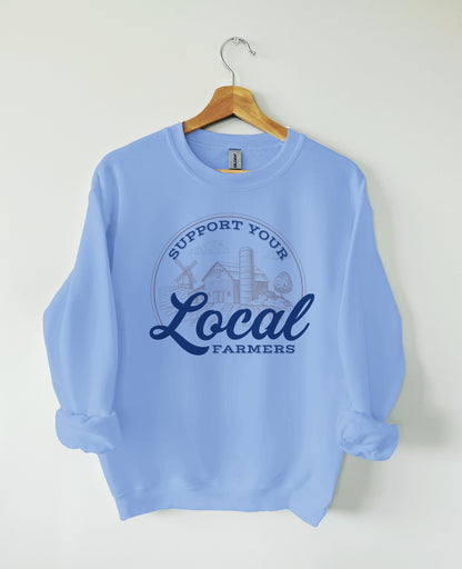 Support your local farmers crewneck