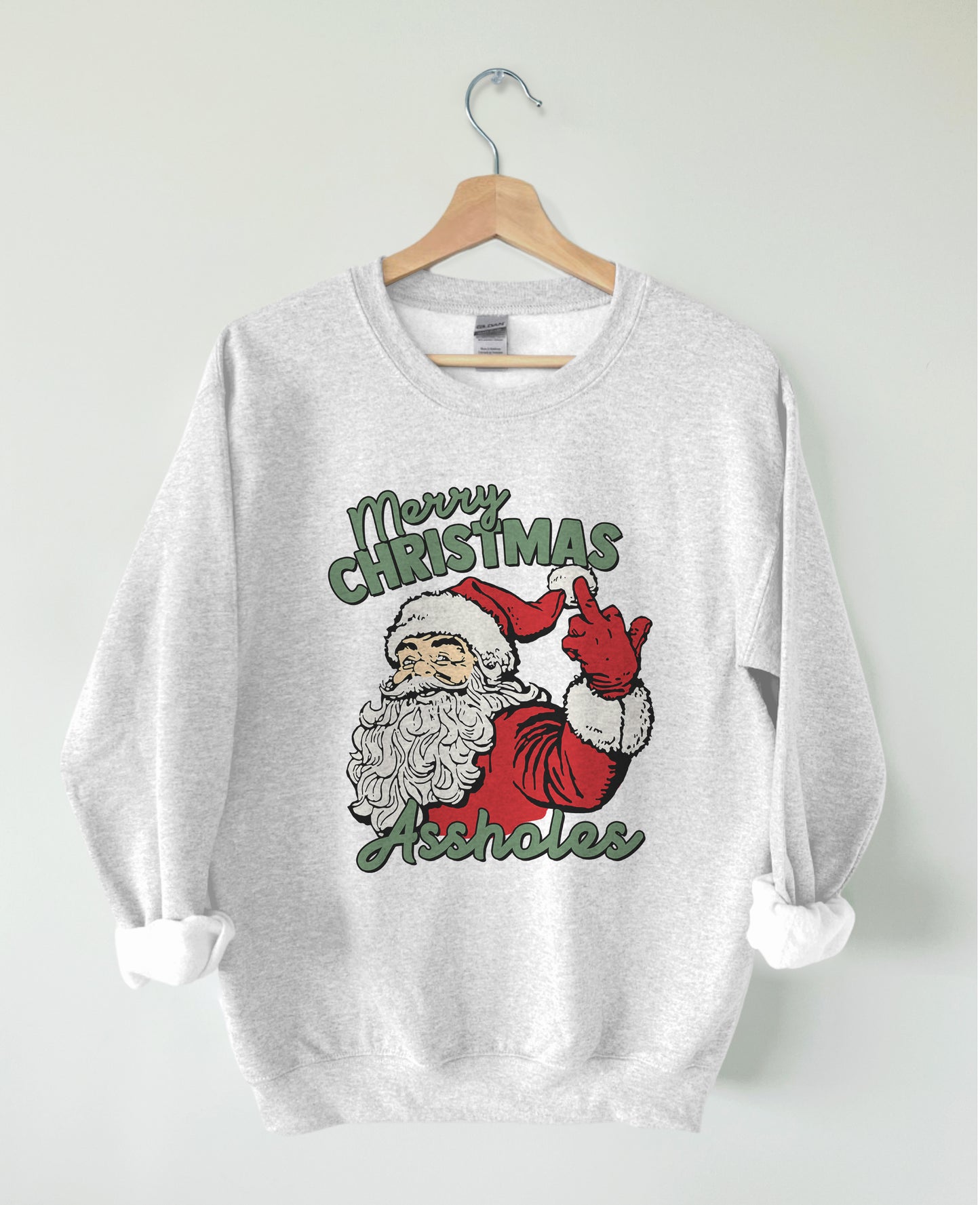 Merry Christmas Assholes crewneck