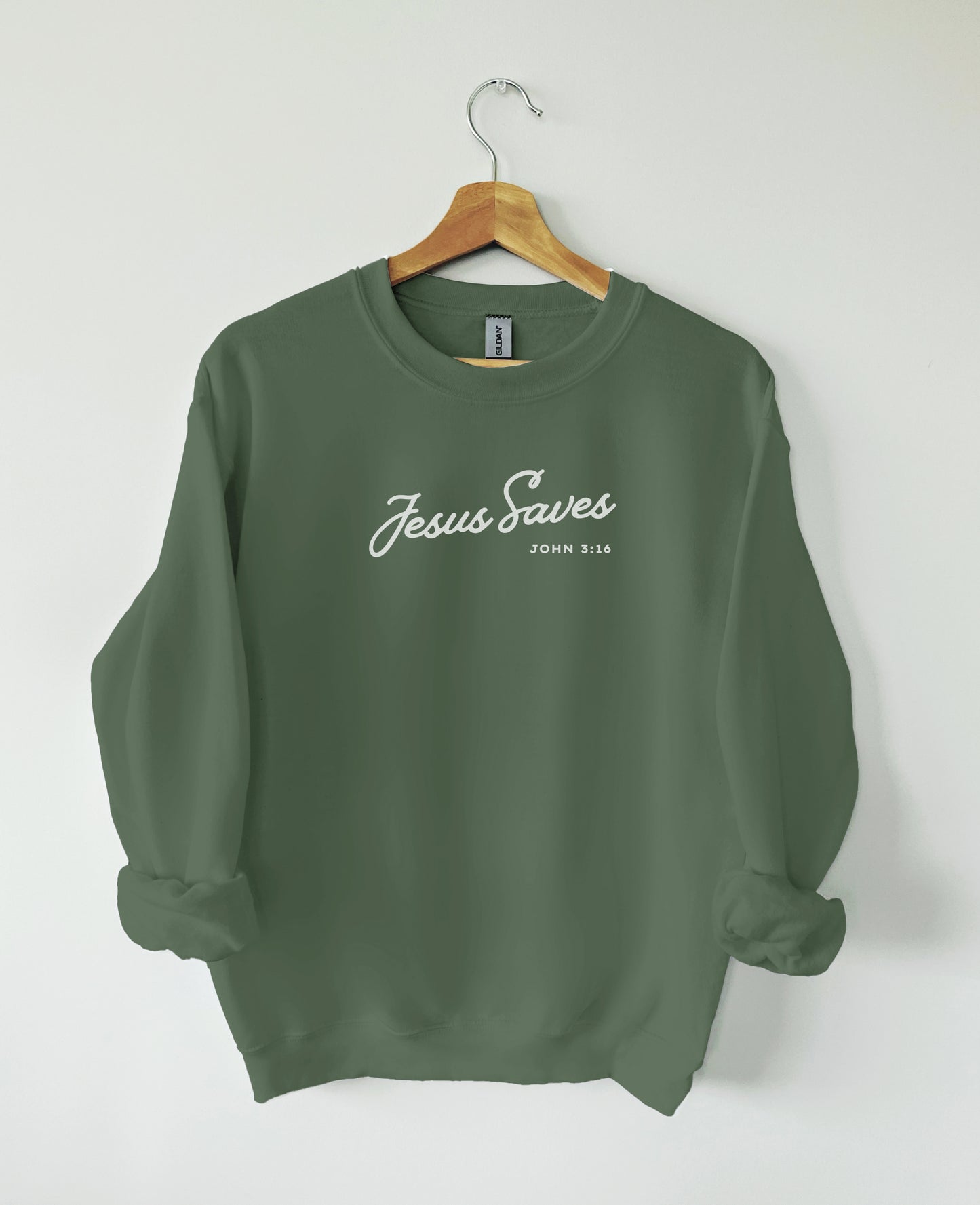 Jesus Saves crewneck