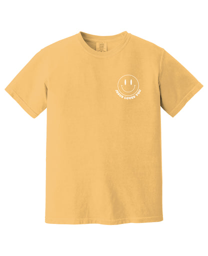 JESUS LOVES YOU smiley | Comfort Colors tee