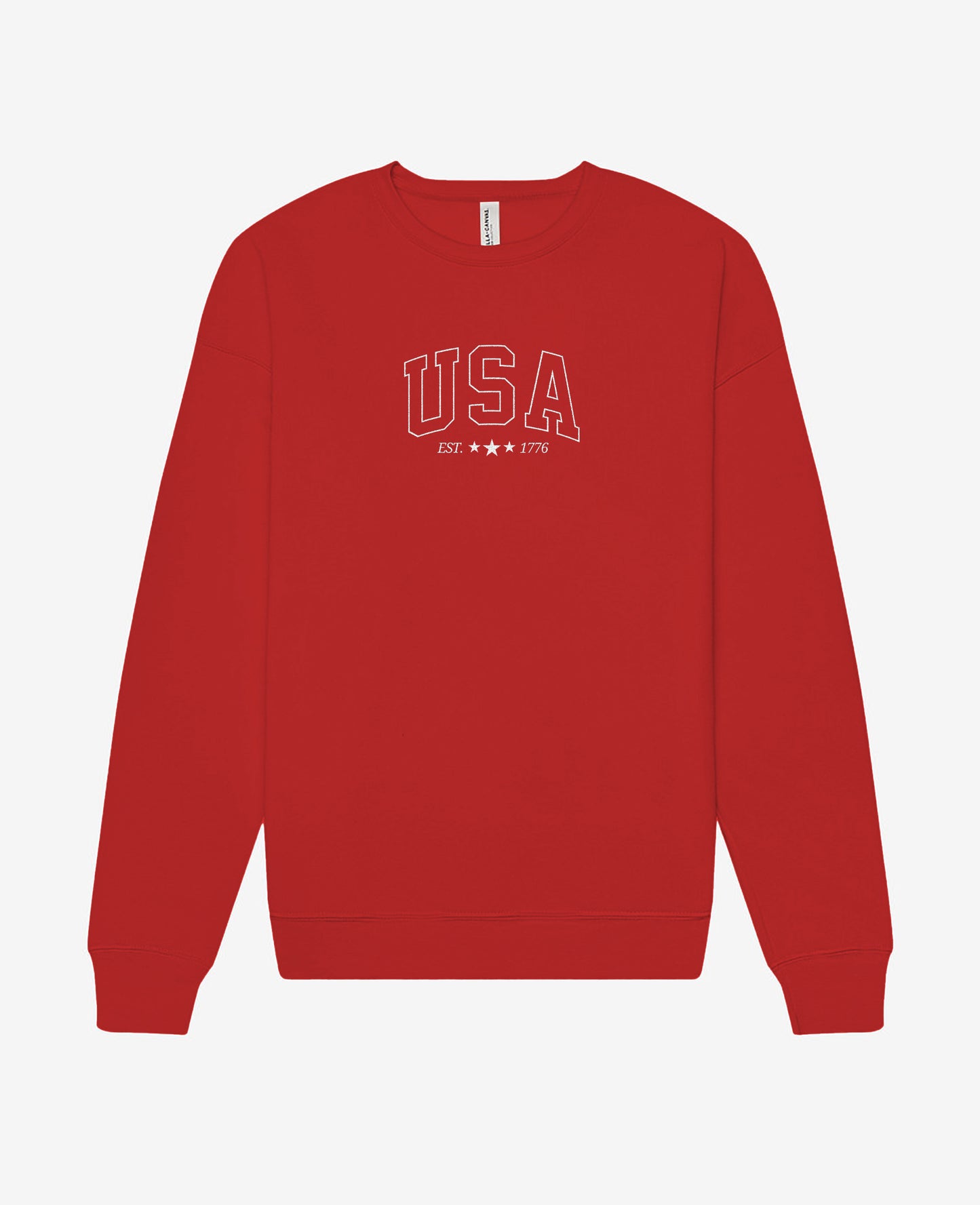 Embroidered USA crewneck