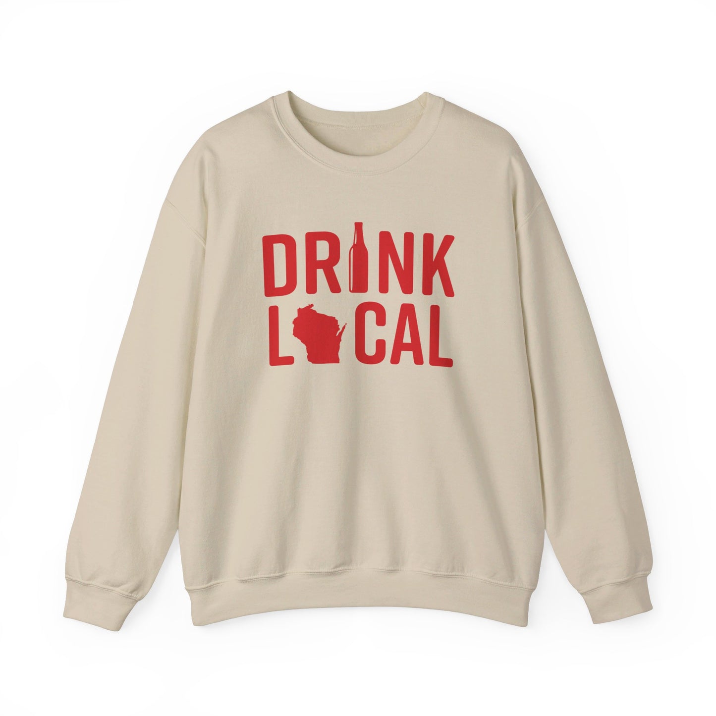 Drink Local, Wisconsin | 50/50 crewneck