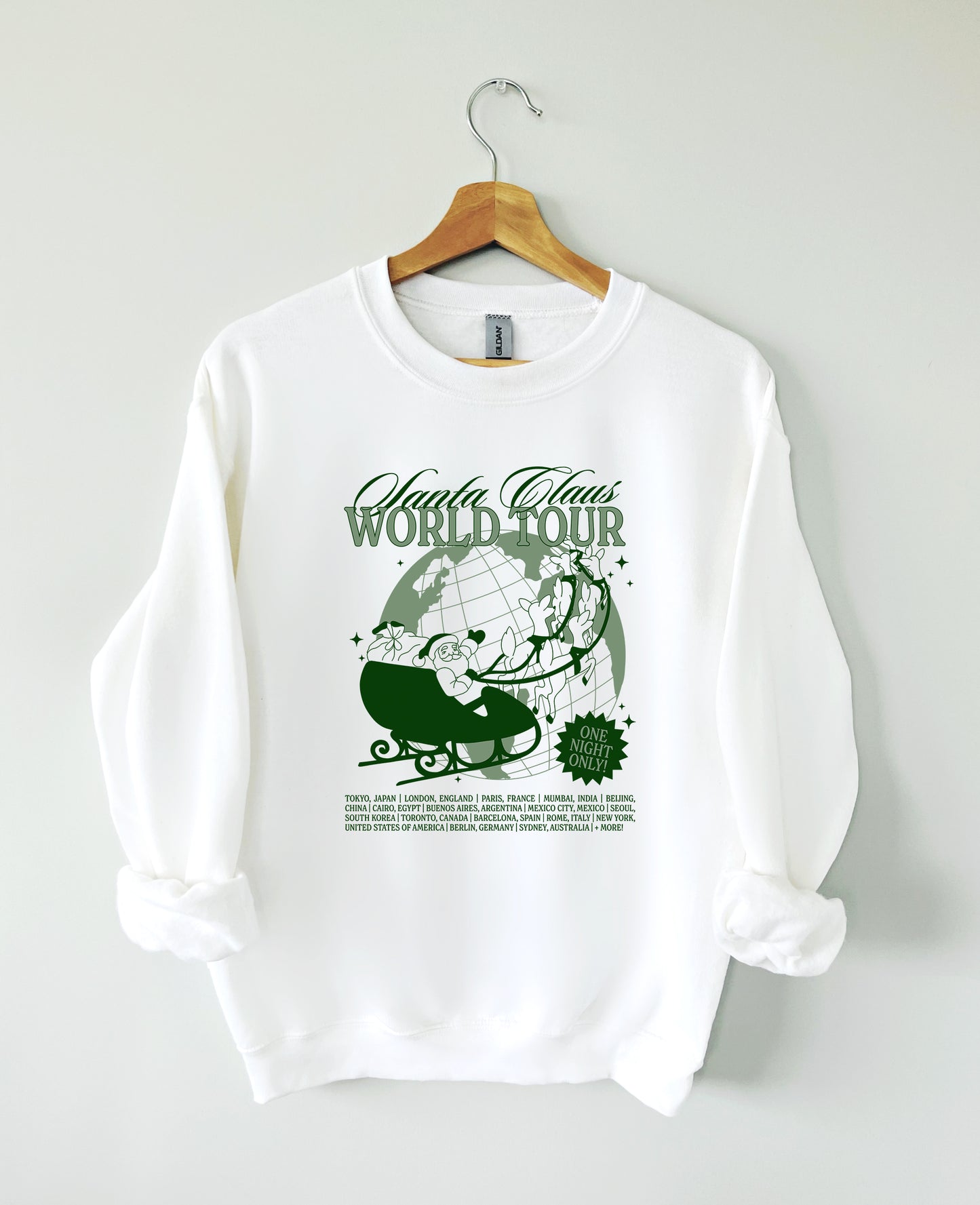 Vintage Santa World Tour crewneck