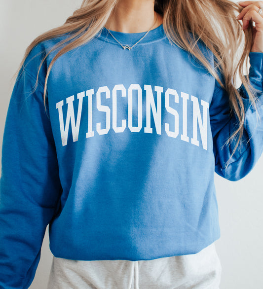 Wisconsin Varsity | 50/50 crewneck